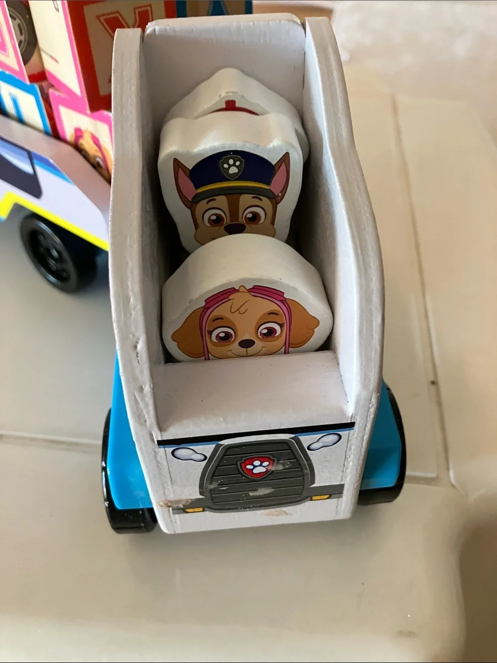 Melissa & Doug PAW Patrol Wooden ABC Block Truck w/33 pieces Ages 3 & up